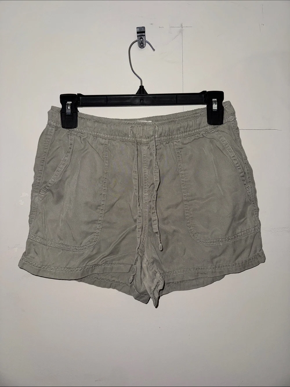 C&C California Light Gray Drawstring Cotton Athletic Shorts